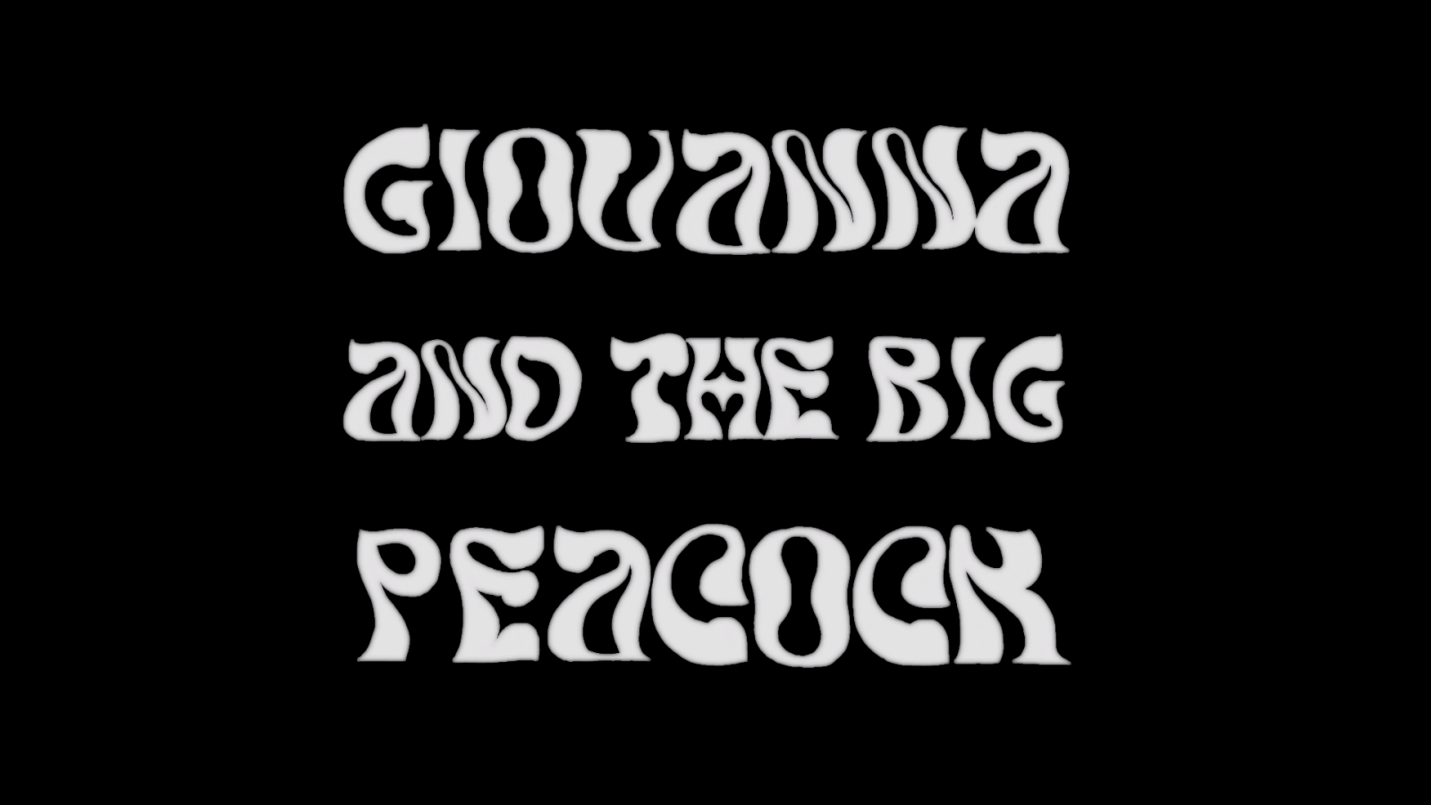 Giovanna and the Big Peacock