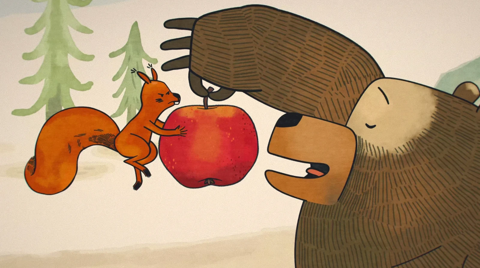 In a faraway forest: Apple of discord