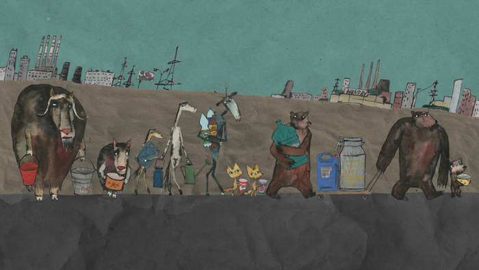 Where are the animals going