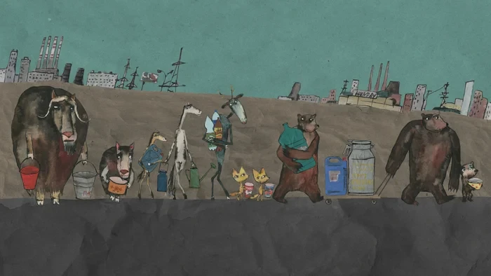 Where are the animals going