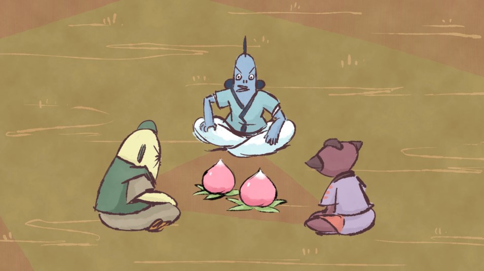 Two Peaches for Three Warriors
