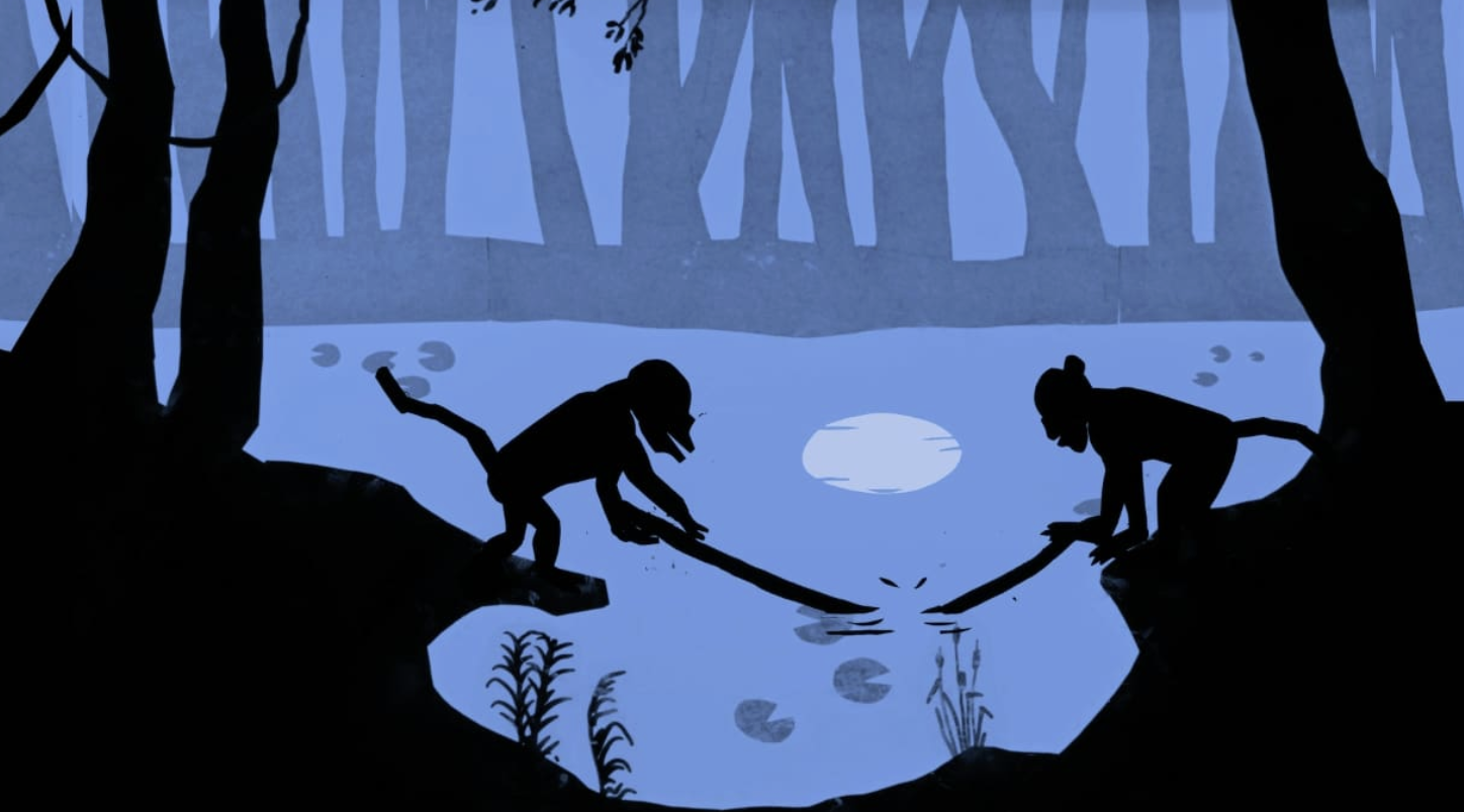 Der Mond, der ins Wasser fiel