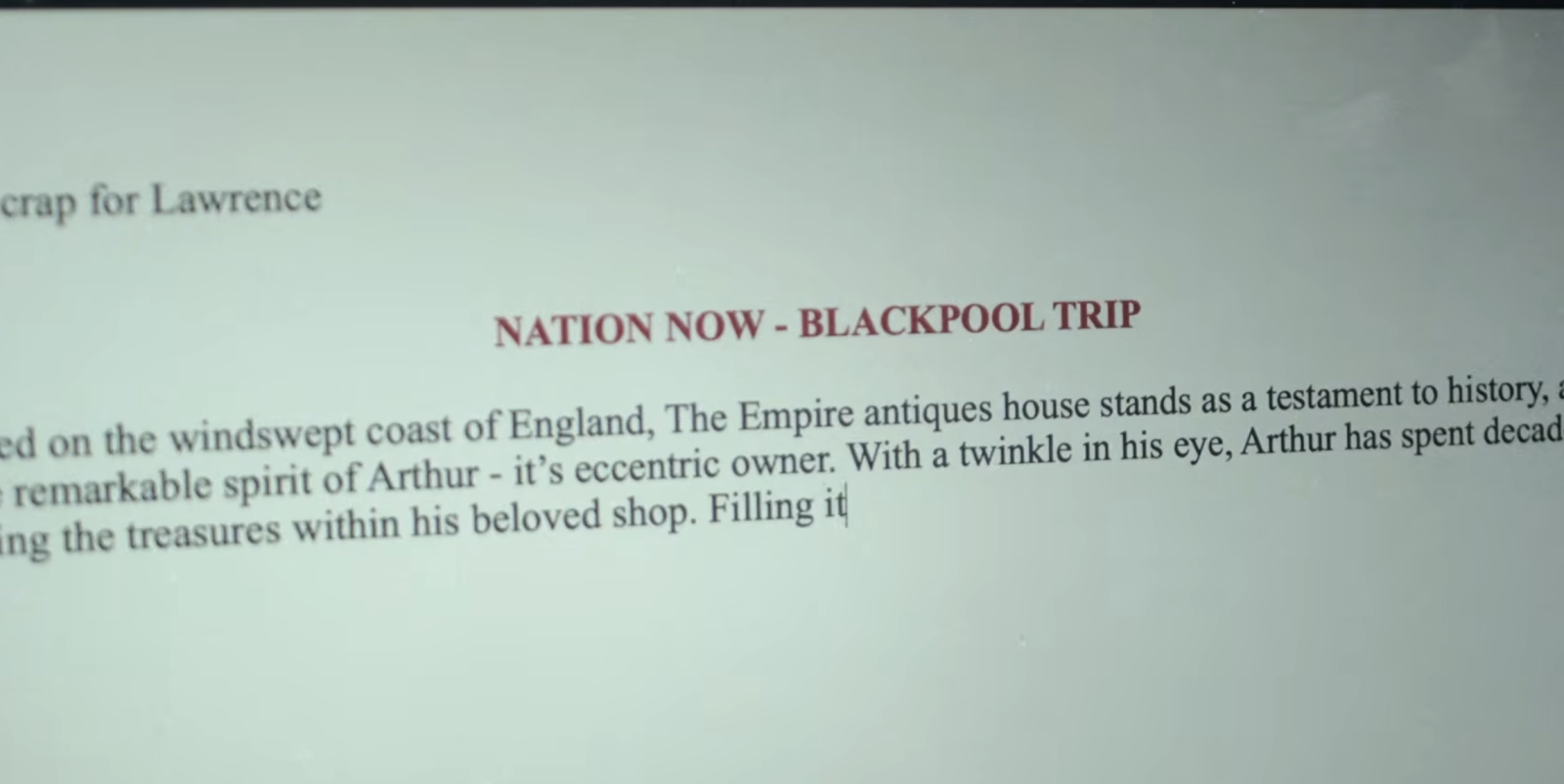 Arthur's Empire