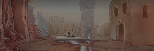 The Hermit of the desert by Sophie Touyâa