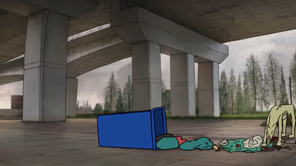 A Dog Under Bridge
