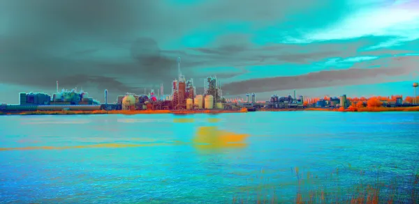Panorama Chemours – River reflections
