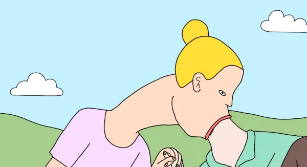 Im glad i know that now, thank you: kissing