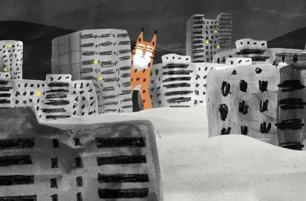 Lynx in the city by Nina Bisyarina