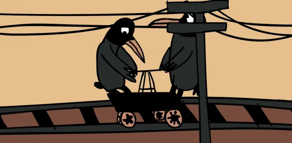Crows - Under the sound of freight train wheels