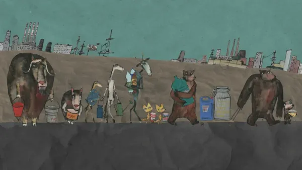 Where are the animals going