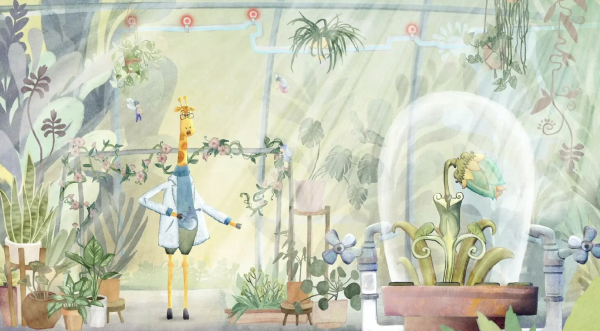 How giraffe and raccoon saved the moon