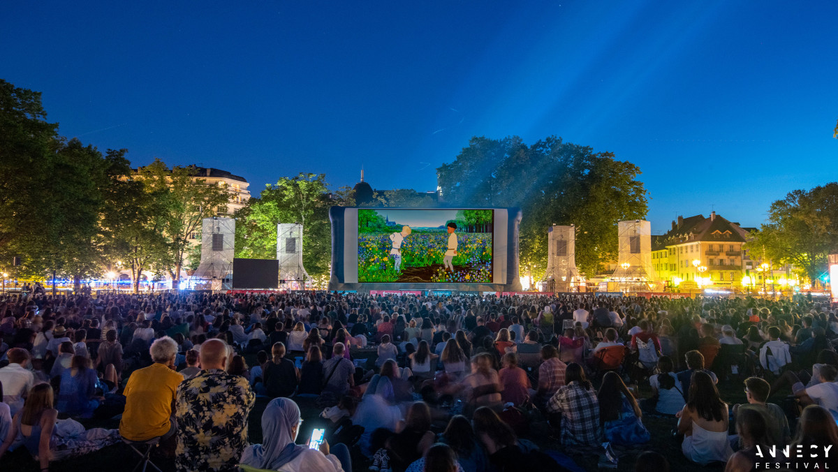 Annecy open-air screening. Image: Annecy Festival / Q. Trillo