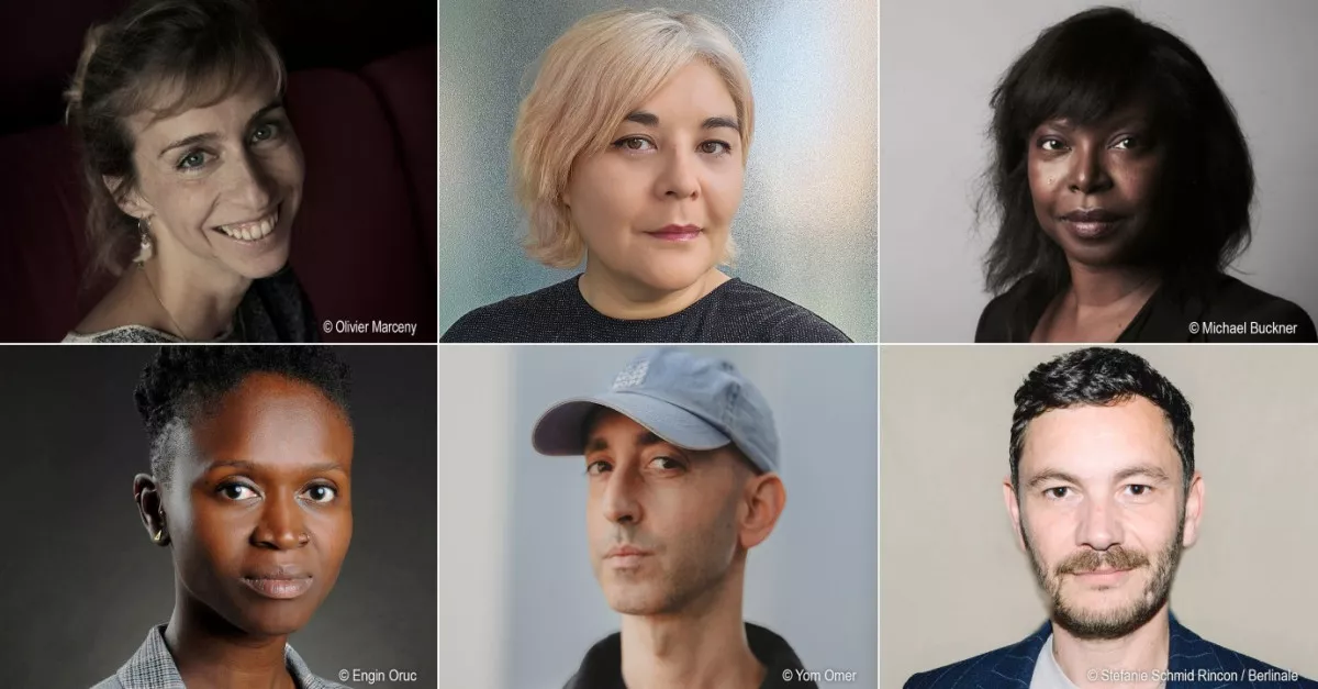 The new selection committee (clockwise from top left ): Mathilde Henrot, Jessica Kiang, Jacqueline Lyanga (chair), Michael Stütz (chair), Elad Samorzik, Jacqueline Nsiah. Image: Berlinale